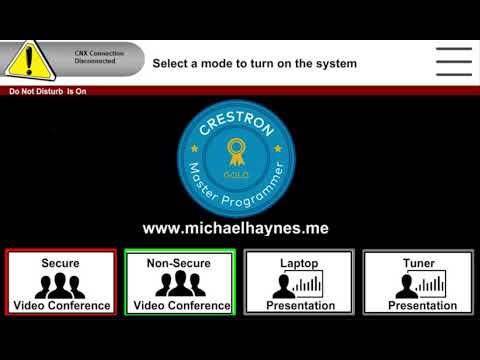 Crestron SIMPL# Pro Panel Design