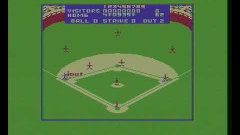 Color Baseball on Tandy TRS-80 Colour Computer 2