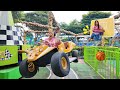 Main Mobil Terbang, Lompat Trampolin dan Basket - Taman Bermain Anak Mainan