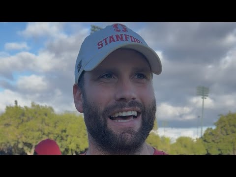 Stanford OL coach Al Netter looks ahead to Boston College - YouTube