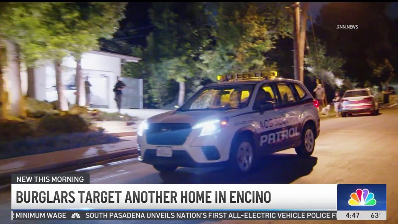 Burglars target another home in Encino - YouTube