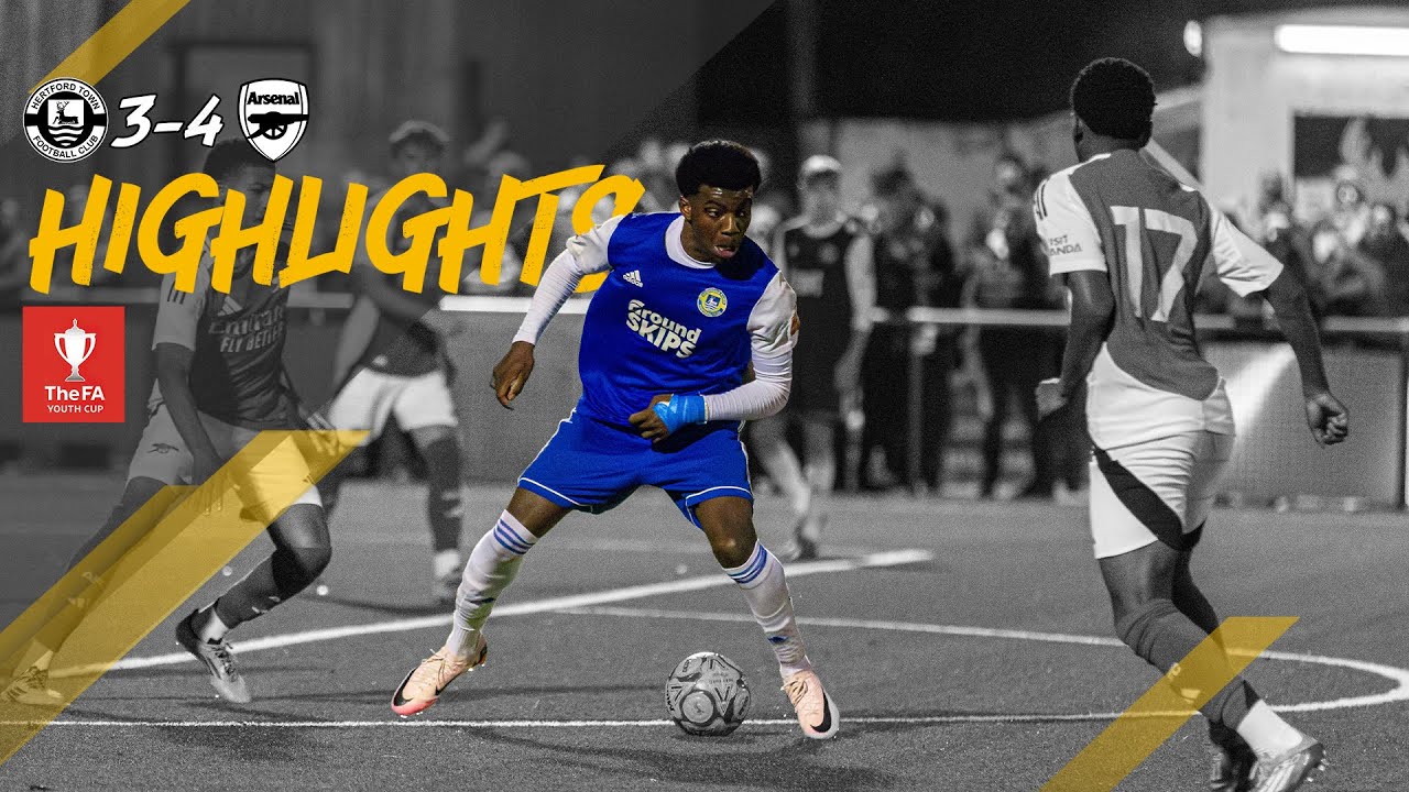 Highlights | Hertford Town U18 3-4 Arsenal U18 | FA Youth Cup 3rd Round | Tuesday 3rd December 2024