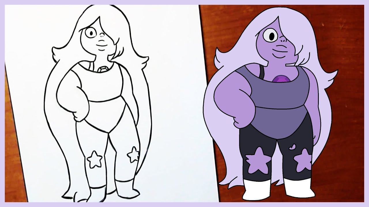How to draw AMETHYST STEVEN UNIVERSE - YouTube