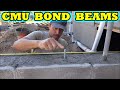 How to build a concrete block basement for beginners part 3 the bond beams diy