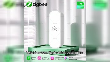 Tuya Zigbee Human Motion Sensor 10G MmWave Radar Detector with Luminance Temperature Humidity Sensor