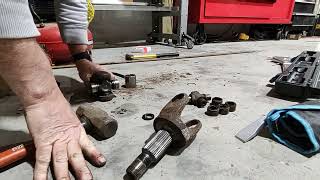 old school installing jeep wrangler front axle wheel side u joints