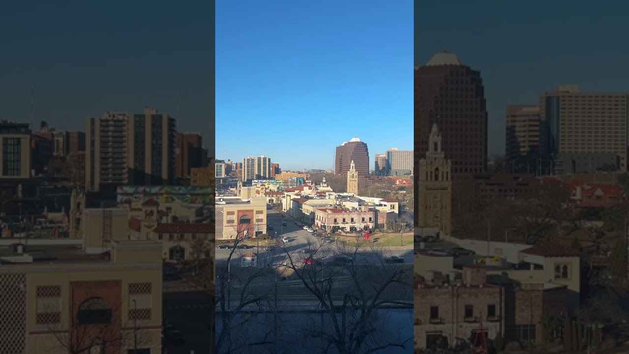 Beautiful Kansas City skyline view featuring the Giralda Tower!