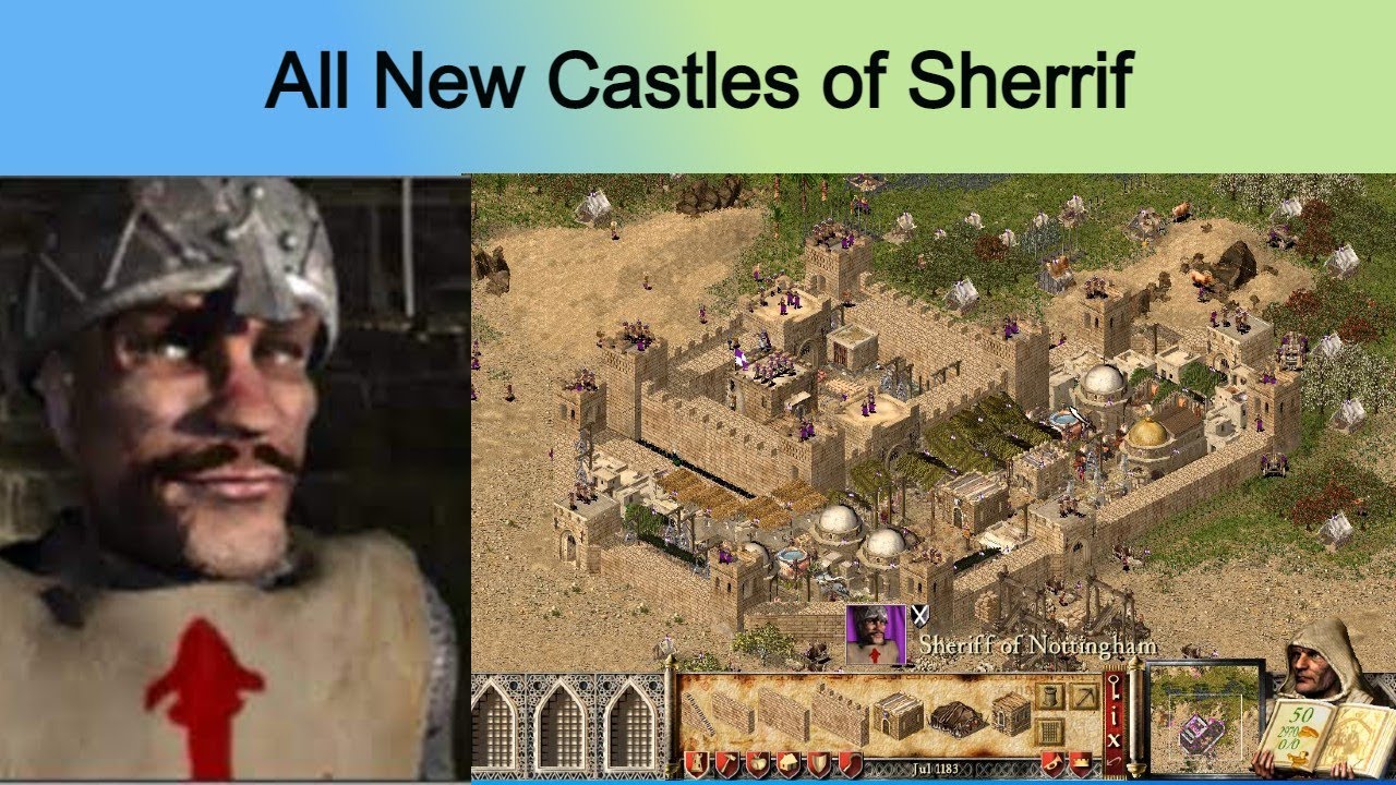 The All new Castles of Sheriff | AI Castles | Stronghold Crusader HD | UCP mode designed castles