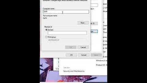 Hostname (Computer name) rename in Windows 10