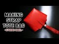Leather craft bag PDF/Making a strap tote bag/가죽공예 가방 패턴/스트랩 토트백 만들기