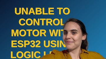 Arduino: Unable to control motor with ESP32 using logic level shifter