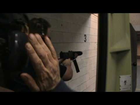 Russ firing the Ingram MAC-10 sub-machine gun