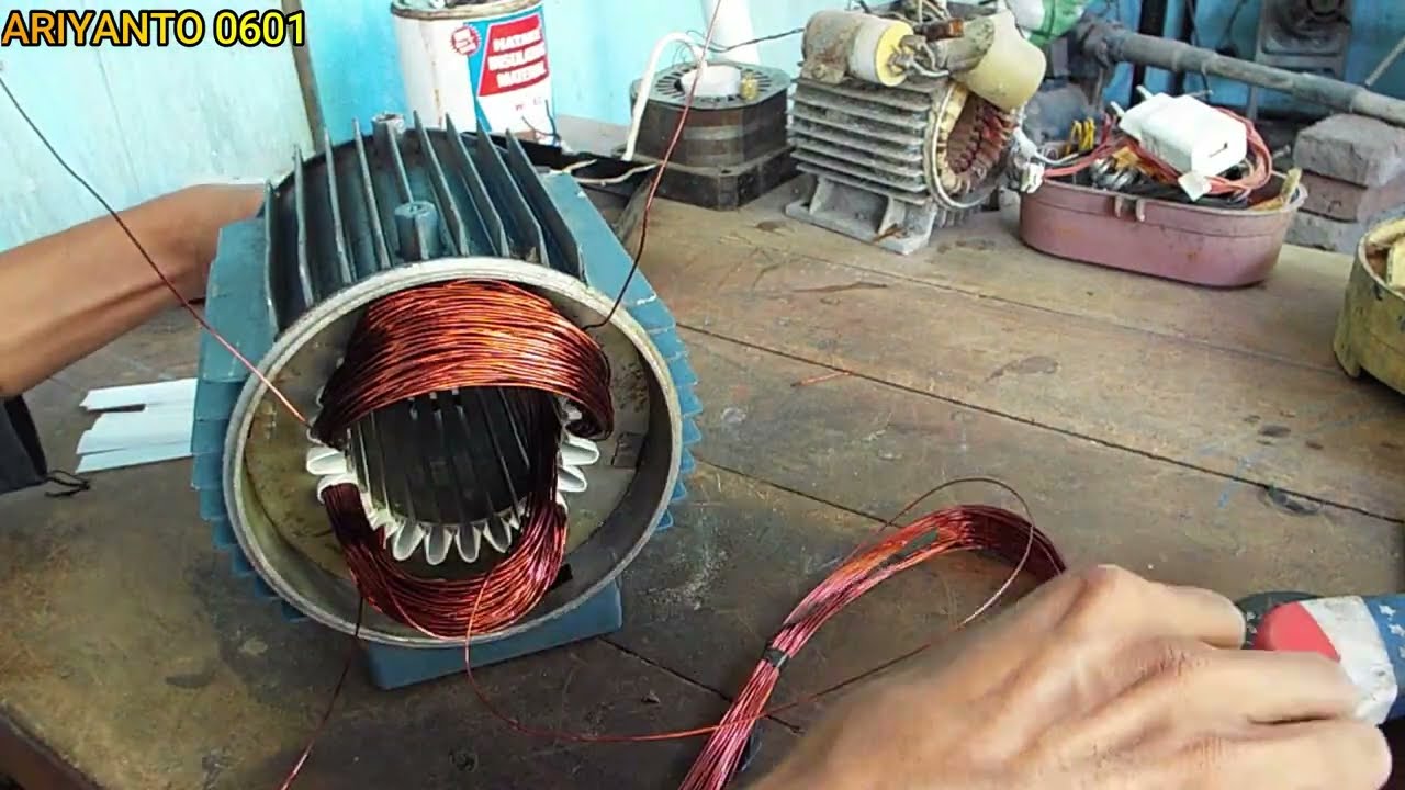 POMPA AIR JET PUMP TIDAK BERPUTAR pemasangan mika ukuran kawat jumlah lilitan primer