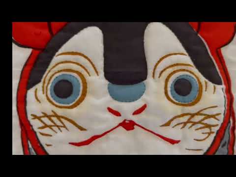 【作品紹介パッチワークpatchwork】タペストリー桃太郎 momo-taro「colorado vlogコロラド キルト 暮らし できるハンドメイド ブログ」