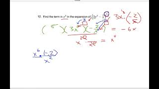 AA SL Binomial Expansion Question - Paper 2 Q12