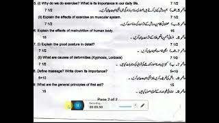 B.A paper PU 2020 Health and physical education