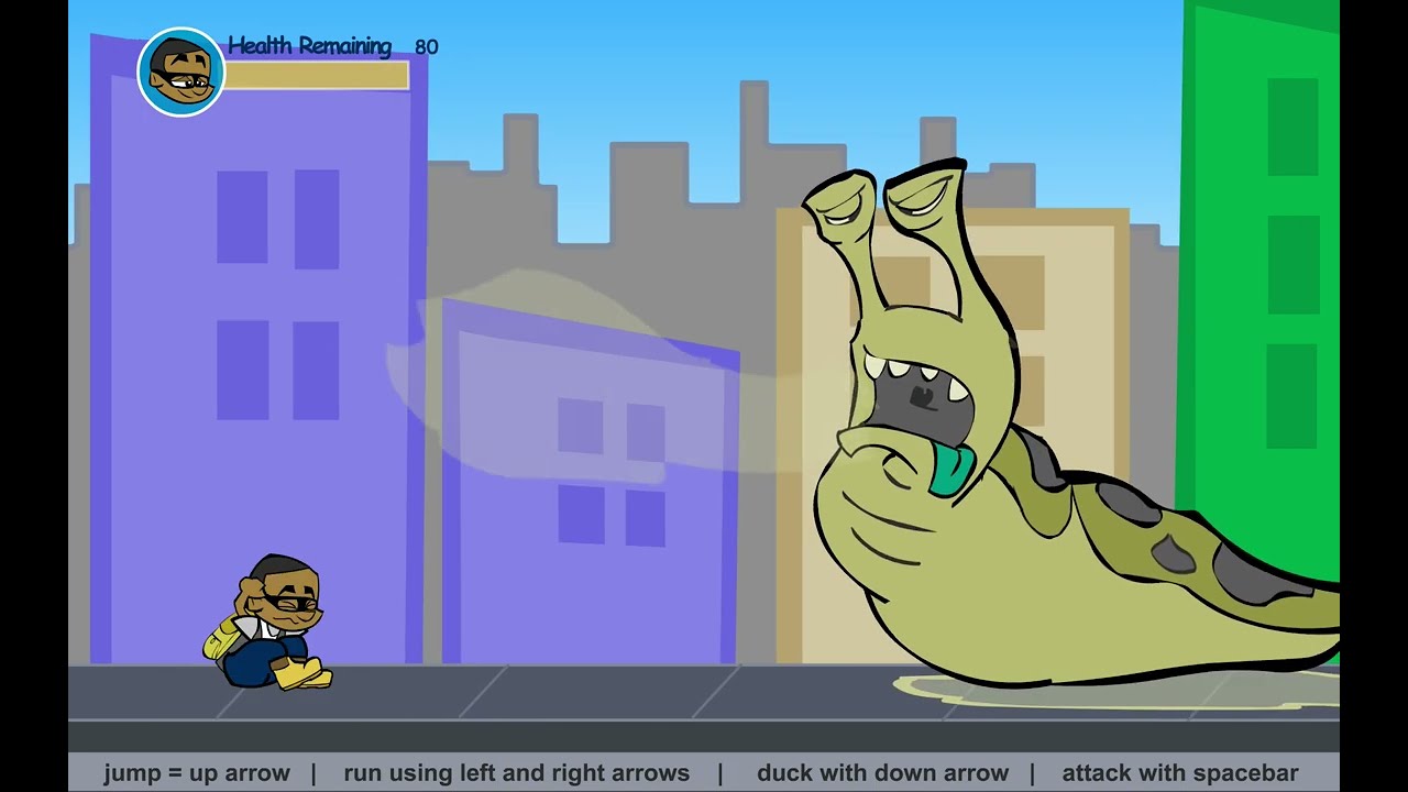 Evan Adventure Platform Game: The Killer Slug!