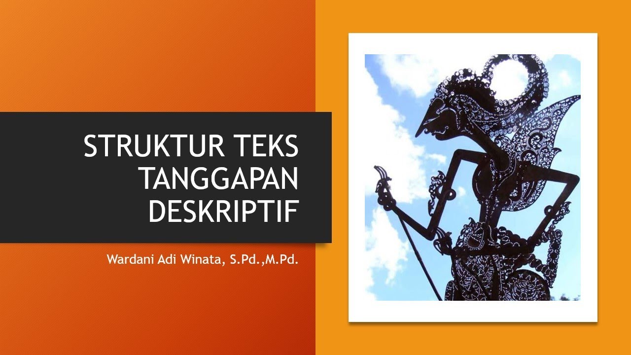 Pembelajaran Bahasa Jawa: Struktur Teks Tanggapan Deskriptif - YouTube