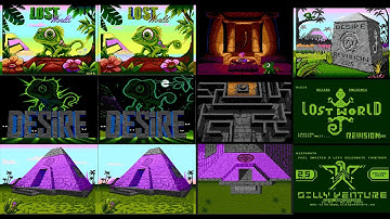 ATARI 8BIT - PIXEL ART(G2F)-Images featured in "LOST WORLD" demo
