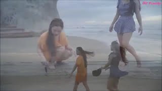 Twin Beautiful Sisters Going For A Walk On Vung Tau Beach | ỐC Family