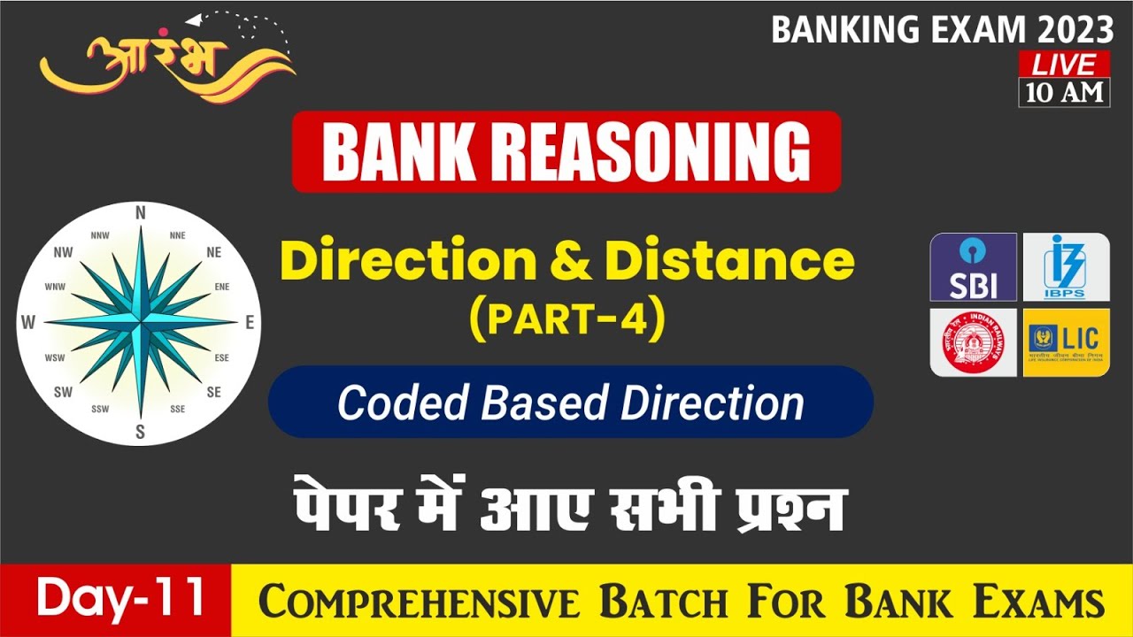 Coded Based Direction Questions (Concet & Tricks) Part - 04 | Reasoning  For All Banking Exams 2023