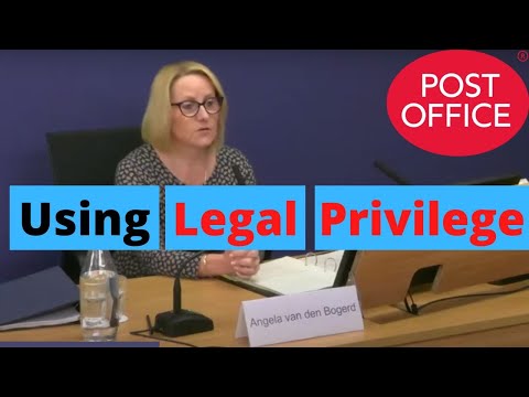 Did Post Office Try to HIDE Information Using Legal Privilege?