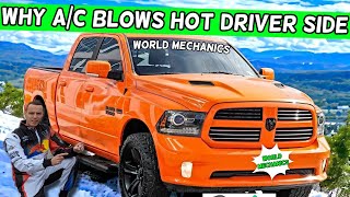 DODGE RAM WHY AC BLOWS HOT AIR DRIVER SIDE, COLD PASSENGER SIDE DODGE RAM 1500 2500 3500 2013 2014 2