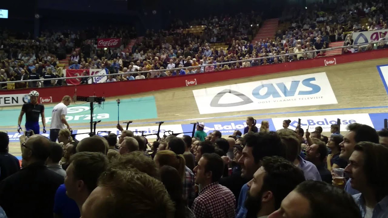 Gent Zesdaagse (Six Days) 2014 - Cavendish winning the Elimination Race