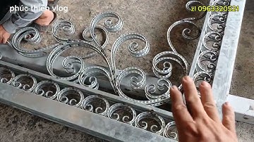 CÁCH để làm ĐƯỢC bộ CỬA CỔNG sắt Mỹ thuật đẹp/phúc thiên vlog phần 2