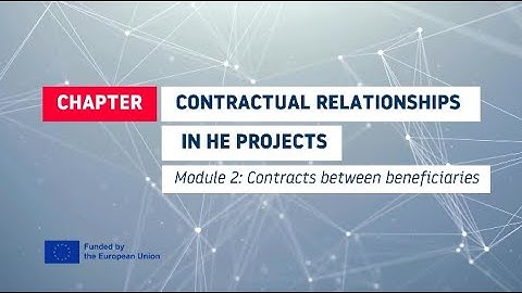 HORIZON EUROPE Contracts: M2 Between beneficiaries