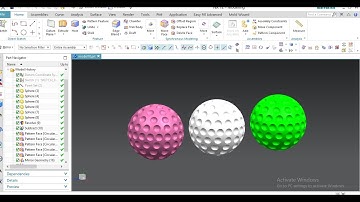 Golf #Ball in #NX 12 # Product Design