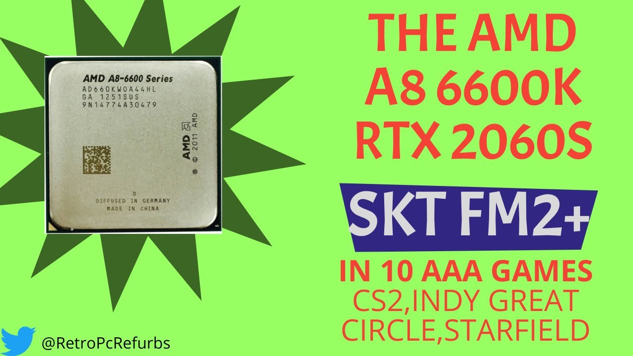A8 6600K tested with 10 top AAA titles - YouTube