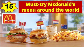 15 MUST-TRY Mcdonald