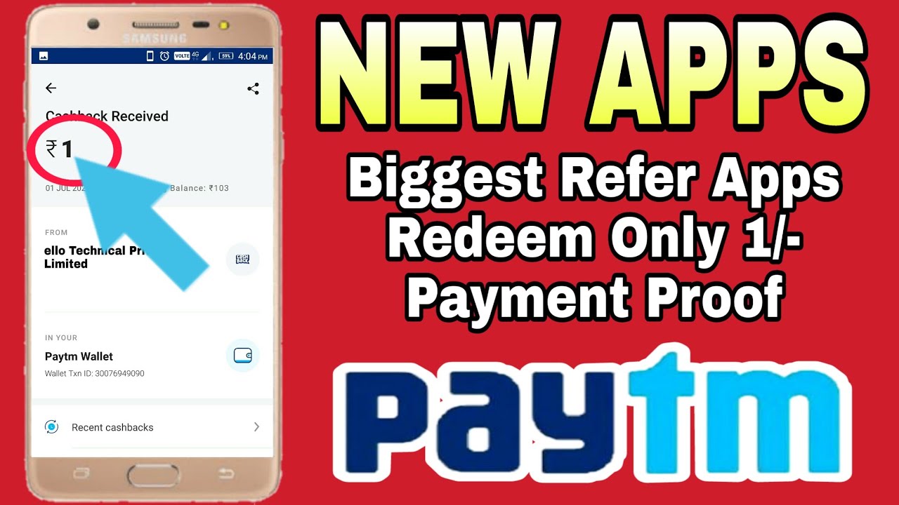 ello New Earning Apps Payment Proof Redeem Only 1RS Paytm Full Tutorials