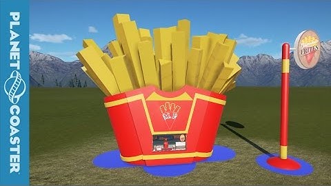 Planet Coaster Gameplay - Monsieur Frites Shop - Blueprint