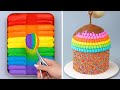 🌈 أكثر من 100 فكرة رائعة لتزيين كعكة قوس قزح | مجموعة أفكار تزيين كعكة الشوكولاتة اللذيذة