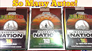 9 AUTOS PER BOX.  NEW RELEASE!  2025 LEAF BASEBALL NATION! 