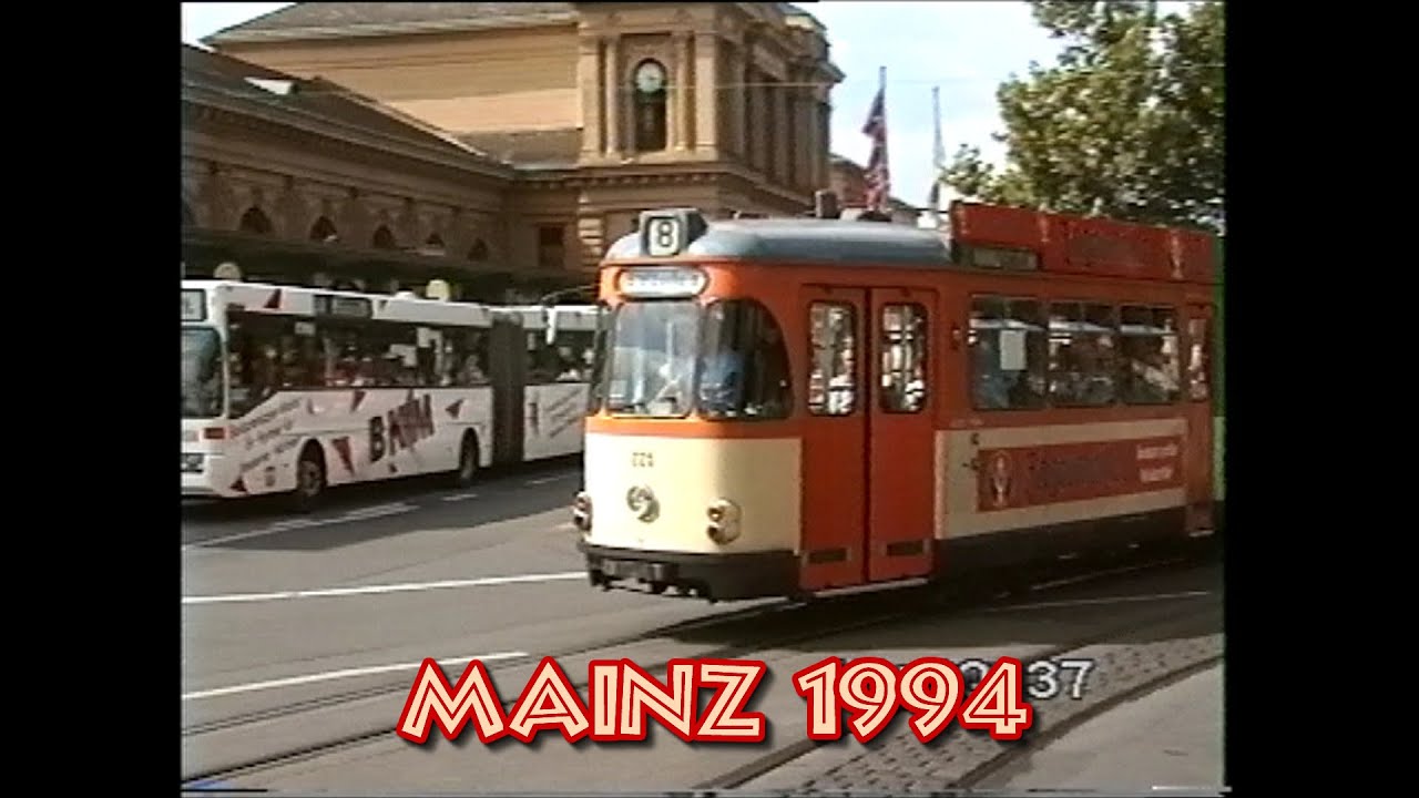 Mainz tramways in 1994 - Strassenbahn Mainz in 1994