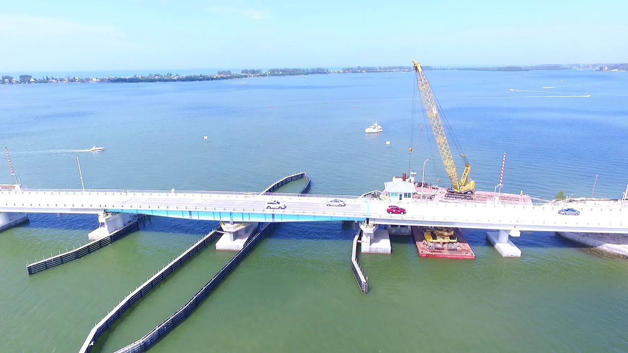 RAW Drone Video Boca Grande Bridge FL 3/14/2016
