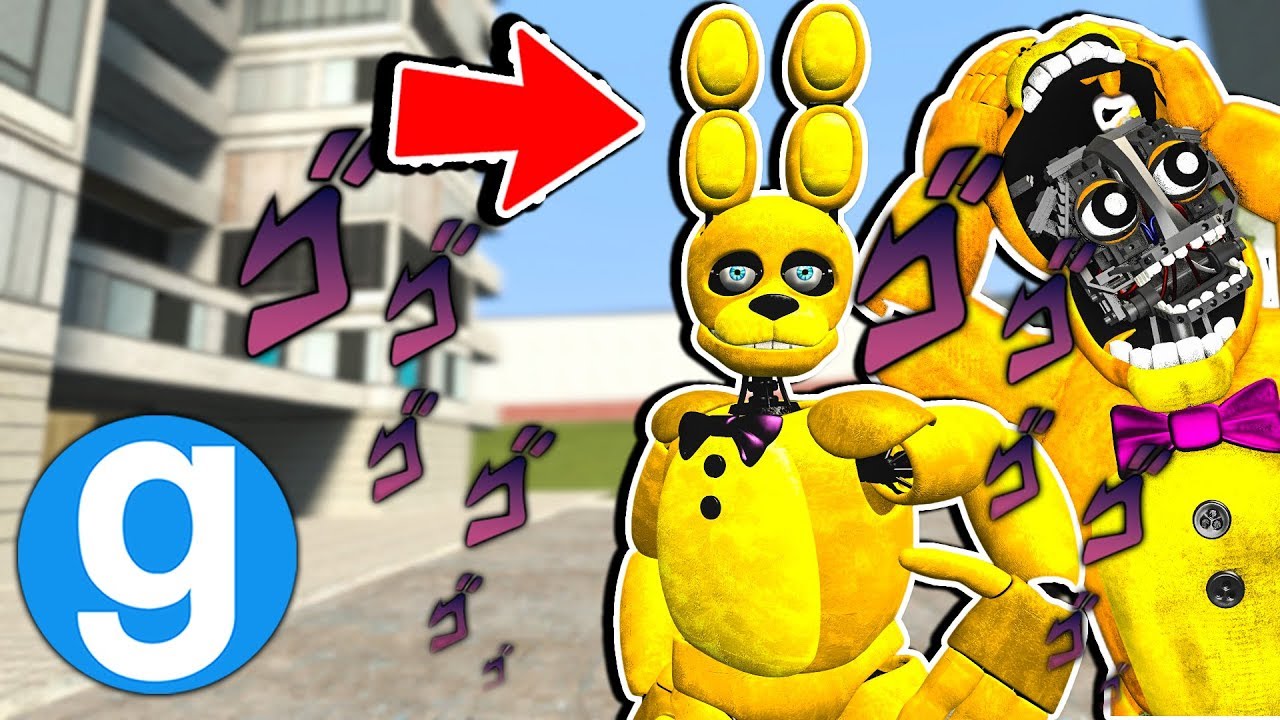 New Springbonnie Ragdoll Spotlight Garry S Mod Sandbox Five Nights At Freddy S Youtube - spring bonnie texture roblox