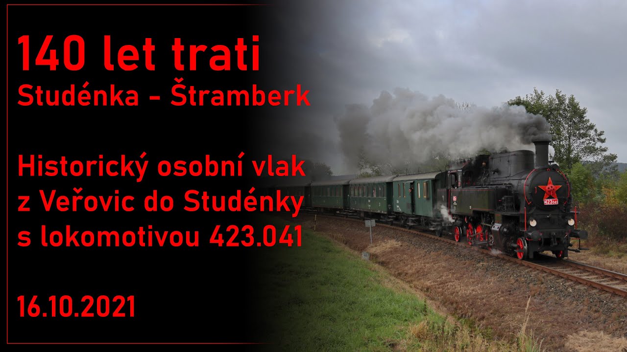 140 let trati Studénka-Štramberk: 423.041 se zvláštním osobním vlakem