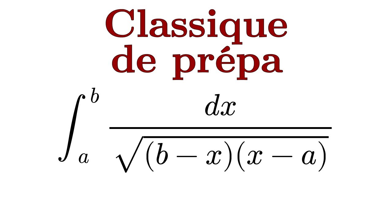 Une intégrale pour intégrer l'X