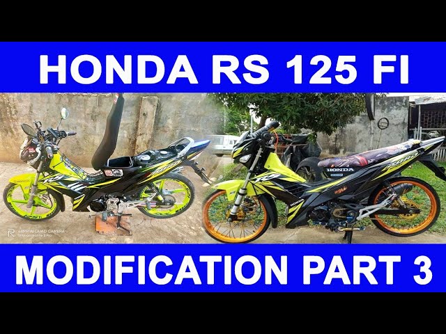 Best Honda Rs 125 Fi Modification Part 3 Youtube Best Honda Rs 125 Fi Modification Part 3 Youtube