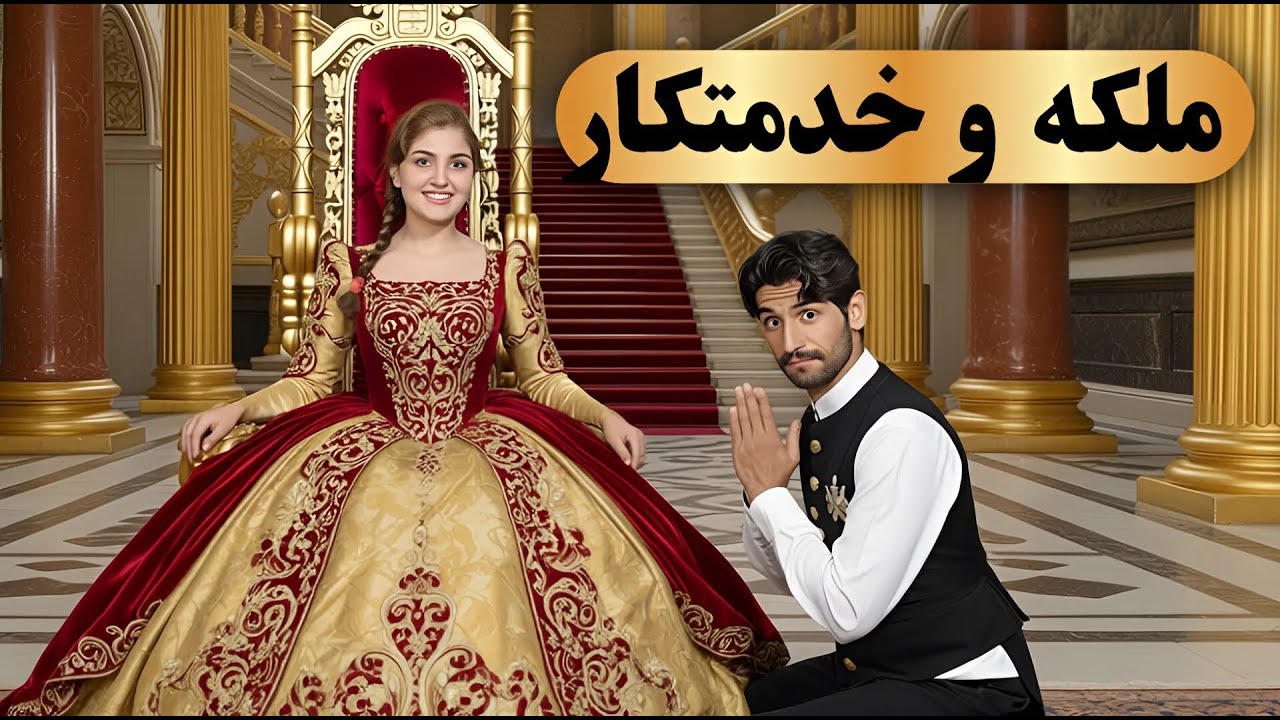 این داستان ملکه و برده خدمتکار😂پدر منو در اورد🥺I became a queen for 24 hours and had a slave.
