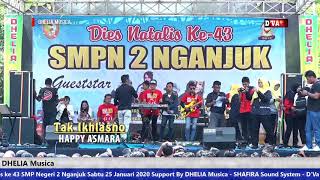 Happy Asmara - Tak Ikhlasno (Dhelia Musica) Live SMPN 2 Nganjuk