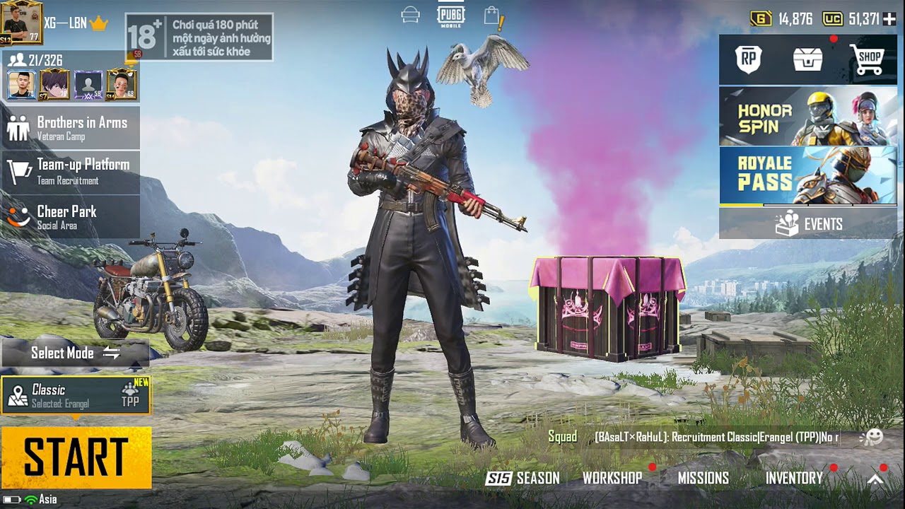 Pubg mobile acc ch nh c g ban 10 n m l i t m s t m nh