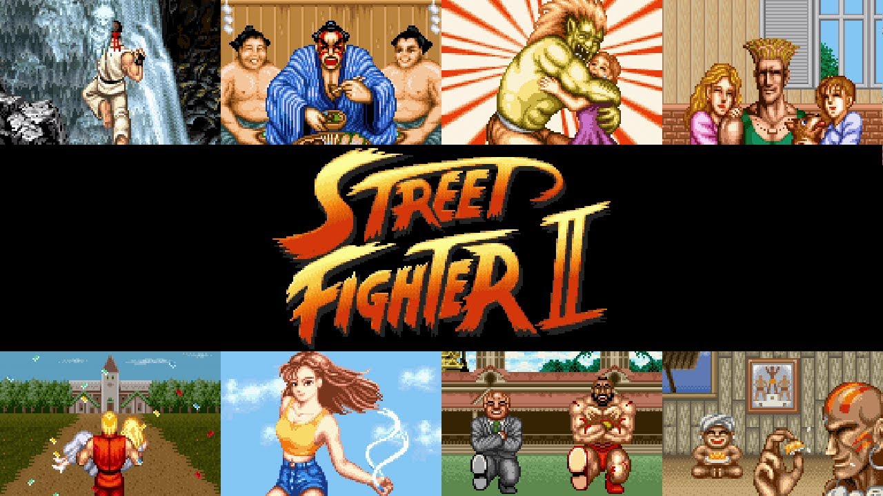 Sfc ストリートファイター２ エンディング集 Snes Street Fighter All Endings Youtube