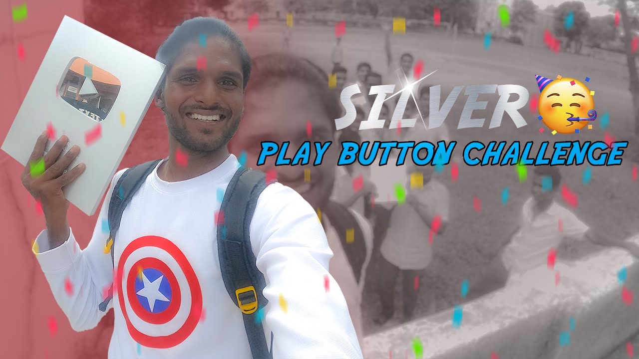 Silver play button with Road walk Challenge || Mind info #youtube - YouTube