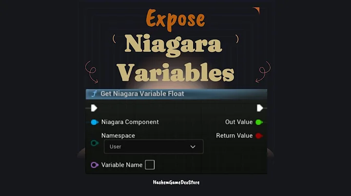How to get and set Niagara variables in Unreal Engine 4 and 5 #unrealenginetutorial #unrealengine5