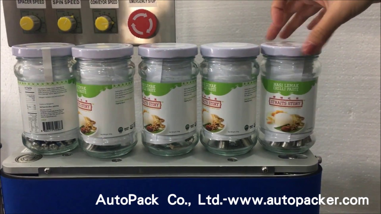Wrap-round labeller+Top Labeling Machine / WWW.AUTOPACKER.COM